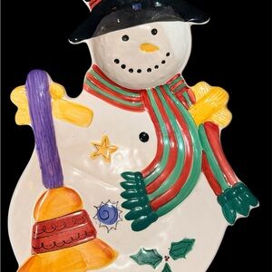 Sango "The Sweet Shoppe Christmas" 18" snack platter